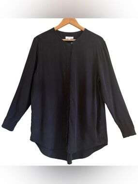 EQUIPMENT FEMME 100% Silk Preppy Formal Minimalist Business Casual Chic Blouse L